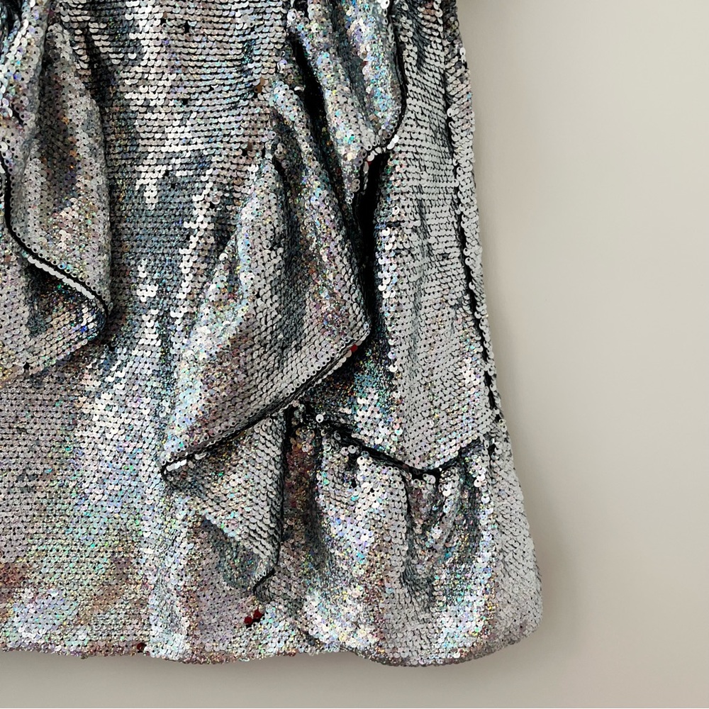 NWT Manoush silver sequin top 36 - Picture 4 of 14